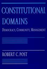 Constitutional Domains – Democracy, Community, Management