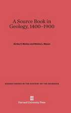 A Source Book in Geology, 1400-1900