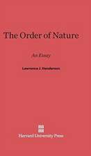 The Order of Nature