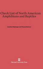 A Check List of North American Amphibians and Reptiles