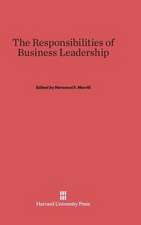 The Responsibilities of Business Leadership