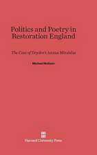 Politics and Poetry in Restoration England