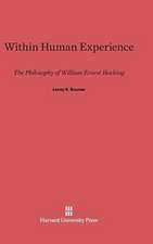 Within Human Experience