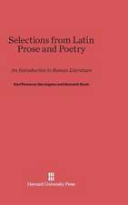 Selections from Latin Prose and Poetry