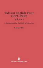 Allen, B. Sprague: Tides in English Taste (1619-1800). Volume 1