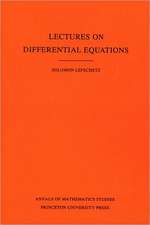 Lectures on Differential Equations