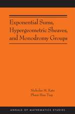 Exponential Sums, Hypergeometric Sheaves, and Monodromy Groups