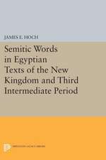 Semitic Words in Egyptian Texts of the New Kingdom and Third Intermediate Period