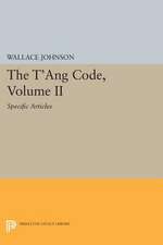 The T′ang Code, Volume II – Specific Articles