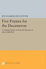 Five Frames for the Decameron – Communication and Social Systems in the CORNICE