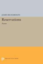 Reservations – Poems