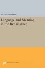 Language and Meaning in the Renaissance