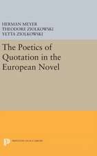 The Poetics of Quotation in the European Novel