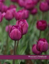 Musician's Notebook (Tulip Flowers Glossy Edition)