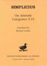 Simplicius: On Aristotle Categories 9-15