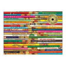 Phat Dog Vintage Pencils 1000 Piece Foil Stamped Puzzle