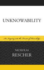 Rescher, N: Unknowability