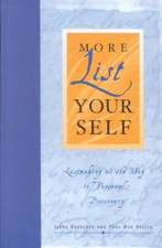 More List Your Self: Listmaking as the Way to Personal Discovery