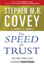 The Speed of Trust