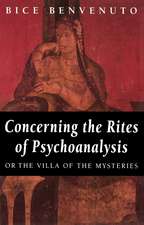 Concerning the Rites of Psychoanalysis – or the Villa of the Mysteries