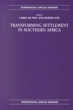 Transforming Settlement in Southern Africa: Re-Reading Brian Barry's Justice as Impartiality