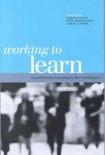 Working to Learn: Transforming Learning in the Workplace