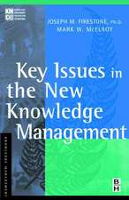 Key Issues in the New Knowledge Management