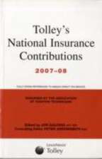 TOLLEY'S NATIONAL INSURANCE 2007-08