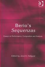 Berio's Sequenzas: Essays on Performance, Composition and Analysis