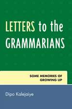 Letters to the Grammarians