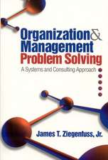 Organization and Management Problem Solving: A Systems and Consulting Approach