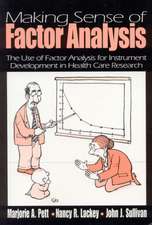 Making Sense of Factor Analysis: The Use of Factor Analysis for Instrument Development in Health Care Research