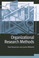 Organizational Research Methods: A Guide for Students and Researchers