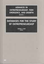 Databases for the Study of Entrepreneurship