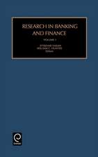 Research in Banking and Finance