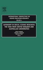 Autonomy in Social Science Research – The View from United Kingdom and Australian Universities