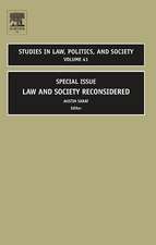 Law and Society Reconsidered – Special Issue