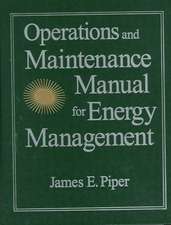 Operations and Maintenance Manual for Energy Management