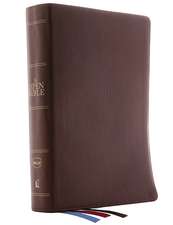 The NKJV, Open Bible, Brown Genuine Leather, Red Letter, Comfort Print