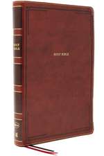 NKJV Holy Bible, Giant Print Thinline Bible, Brown Leathersoft, Thumb Indexed, Red Letter, Comfort Print: New King James Version