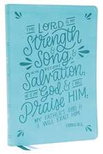 NKJV, Thinline Bible, Verse Art Cover Collection, Leathersoft, Teal, Red Letter, Thumb Indexed, Comfort Print