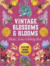 Vintage Blossoms and Blooms Sticker, Color & Activity Book