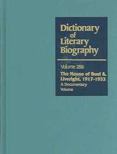 Dictionary of Literary Biography: A Docuentary Volume