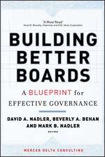 Building Better Boards – A Blueprint for Effective Governance