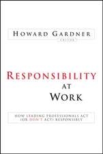 Responsibility at Work