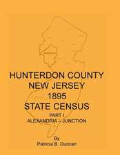 Hunterdon County, New Jersey, 1895 State Census, Part I: Alexandria-Junction