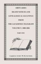 Obituaries, Death Notices & Genealogical Gleanings from the Saugerties Telegraph, Volume 5: 1880-1884