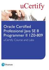 uCertify: Oracle Certified Professional Java SE 8 Programmer