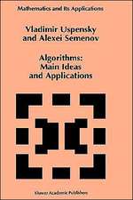 Algorithms: Main Ideas and Applications