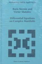 Differential Equations on Complex Manifolds